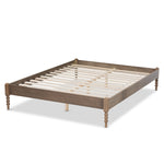 Load image into Gallery viewer, Baxton Studio Cielle French Bohemian Weathered Grey Oak Finished Wood King Size Platform Bed Frame
