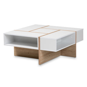 Baxton Studio Rasa Modern and Contemporary Two-Tone Finished Wood Coffee Table