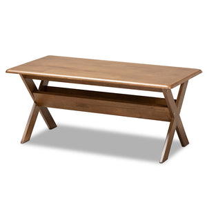 Baxton Studio Sarai Modern Transitional Finished Rectangular Wood Coffee Table