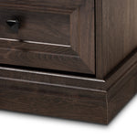 Load image into Gallery viewer, BAXTON STUDIO NOLAN TRADITIONAL TRANSITIONAL HAZEL WALNUT BROWN FINISHED 2-DRAWER WOOD NIGHTSTAND
