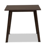 Load image into Gallery viewer, Baxton Studio Britte Mid-Century Modern Dark Oak Brown Finished Square Wood Dining Table
