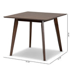 Load image into Gallery viewer, Baxton Studio Pernille Modern Transitional Walnut Finished Square Wood Dining Table
