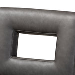 Load image into Gallery viewer, Baxton Studio Faustino Modern And Contemporary Grey Faux Leather Upholstered Black Finished Wood Bar Stool
