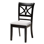 Load image into Gallery viewer, Baxton Studio Brooke Modern Grey Fabric And Dark Brown Finished Wood 5-Piece Dining Set
