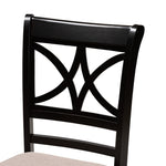 Load image into Gallery viewer, Baxton Studio Brooke Modern Beige Fabric And Dark Brown Finished Wood 5-Piece Dining Set
