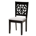 Load image into Gallery viewer, Baxton Studio Aiden Modern Grey Fabric And Dark Brown Finished Wood 5-Piece Dining Set
