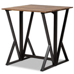 Load image into Gallery viewer, Baxton Studio Richard Industrial And Rustic Walnut Finished Wood And Black Metal 5-Piece Pub Set With Extendable Tabletop
