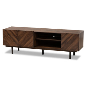 Baxton Studio Berit Mid-Century Modern Finished Wood TV Stand