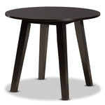 Load image into Gallery viewer, Baxton Studio Ela Modern And Contemporary Dark Brown Finished 35-Inch-Wide Round Wood Dining Table
