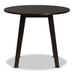 Load image into Gallery viewer, Baxton Studio Ela Modern And Contemporary Dark Brown Finished 35-Inch-Wide Round Wood Dining Table
