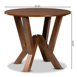 Load image into Gallery viewer, Baxton Studio Irene Modern And Contemporary Walnut Brown Finished 35-Inch-Wide Round Wood Dining Table
