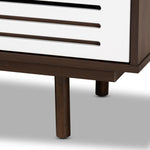 Load image into Gallery viewer, BAXTON STUDIO MEIKE MID-CENTURY MODERN TWO-TONE WALNUT BROWN AND WHITE FINISHED WOOD 6-DRAWER DRESSER
