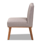 Load image into Gallery viewer, Baxton Studio Odessa Mid-Century Modern Grey Fabric Upholstered And Walnut Brown Finished Wood Dining Chair
