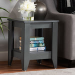 Load image into Gallery viewer, Baxton Studio Audra Modern And Contemporary Grey Finished Wood Living Room End Table
