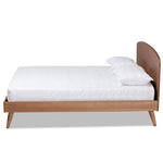 Load image into Gallery viewer, Baxton Studio Keagan Mid-Century Modern Transitional Finished Wood Platform Bed
