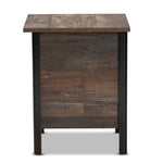 Load image into Gallery viewer, Baxton Studio Vaughan Modern And Contemporary Two-Tone Rustic Brown And Black Finished Wood Nightstand
