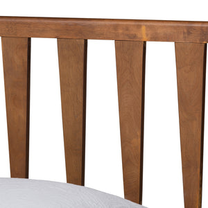 Baxton Studio Michi Modern And Contemporary Ash Walnut Finished Wood Twin Size Bed