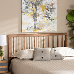 Load image into Gallery viewer, Baxton Studio Valin Modern And Contemporary Ash Walnut Finished Wood Queen Size Headboard
