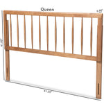 Load image into Gallery viewer, BAXTON STUDIO VALIN MODERN AND CONTEMPORARY ASH WALNUT FINISHED WOOD QUEEN SIZE HEADBOARD
