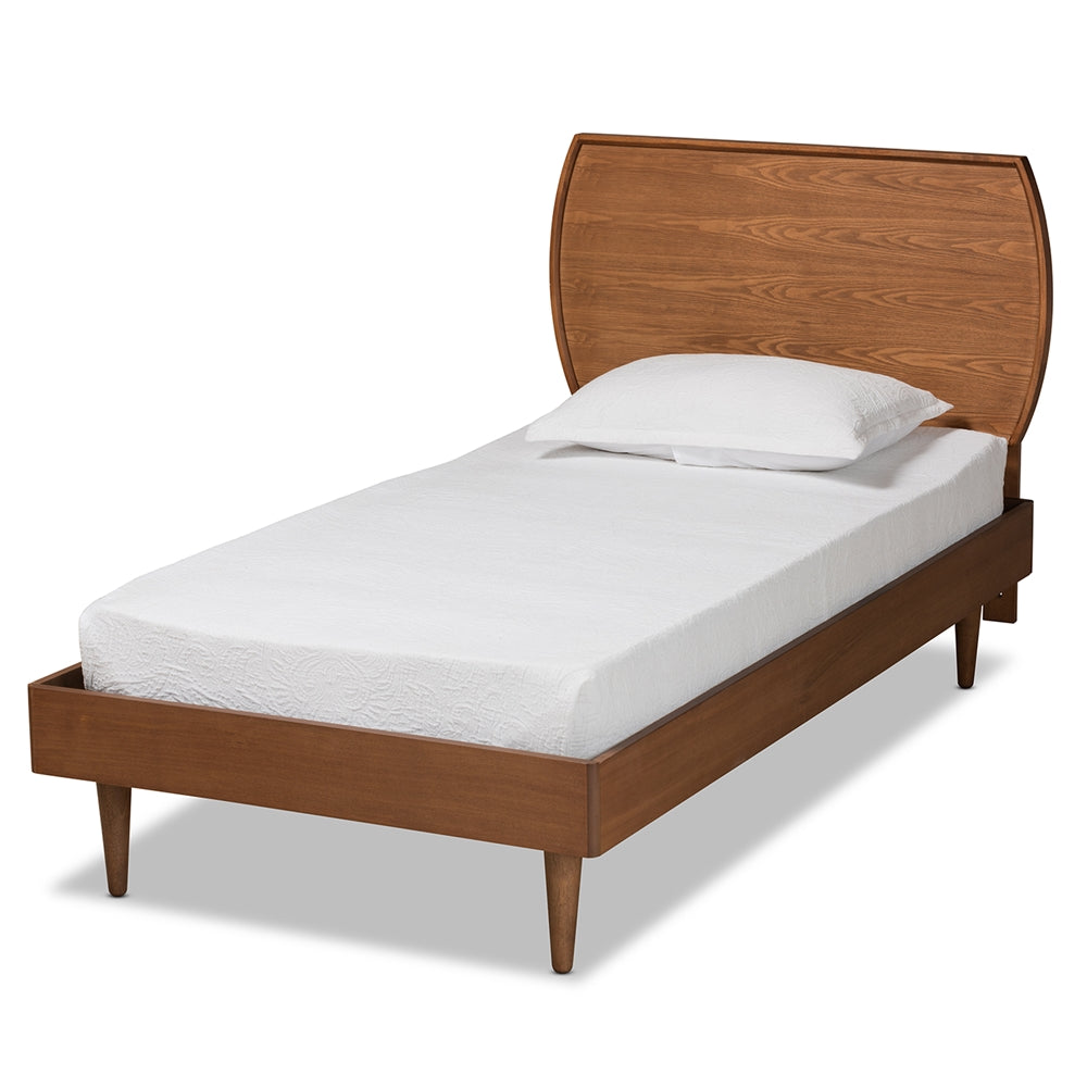 Baxton Studio Yori Mid-Century Modern Finished Wood Platform Bed