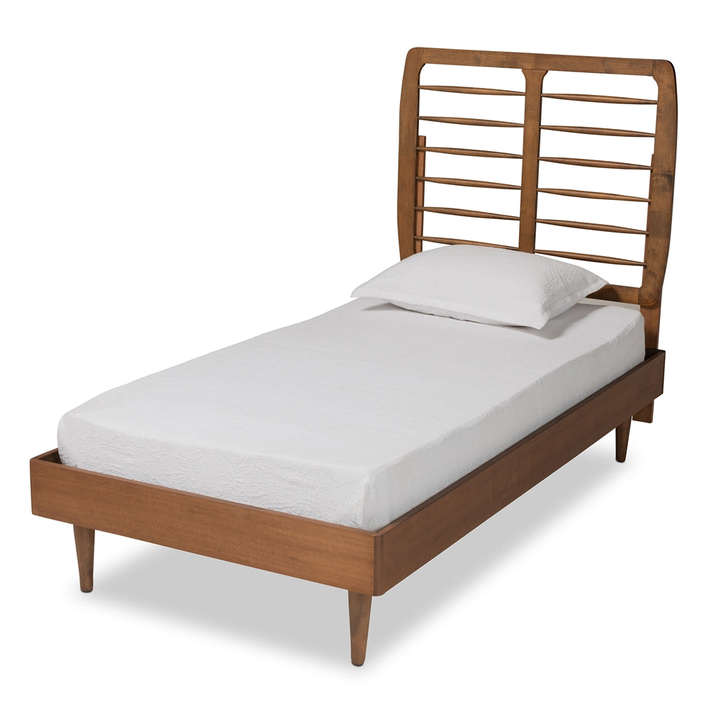 Baxton Studio Rayna Mid-Century Modern Finished Wood Platform Bed