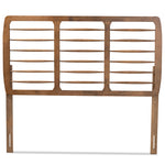 Load image into Gallery viewer, Baxton Studio Carolyn Mid-Century Modern Ash Walnut Finished Wood Queen Size Headboard
