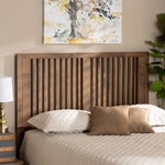 Load image into Gallery viewer, Baxton Studio Harena Modern And Contemporary Transitional Ash Walnut Finished Wood Full Size Headboard
