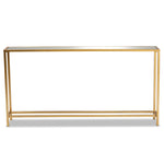 Load image into Gallery viewer, Baxton Studio Alessa Modern And Contemporary Glam Gold Finished Metal And Mirrored Glass Console Table
