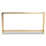 Load image into Gallery viewer, Baxton Studio Alessa Modern And Contemporary Glam Gold Finished Metal And Mirrored Glass Console Table
