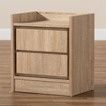 Load image into Gallery viewer, Baxton Studio Hale Modern And Contemporary Oak Finished Wood 1-Door Nightstand
