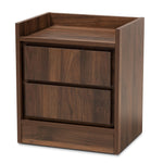 Load image into Gallery viewer, Baxton Studio Hale Modern And Contemporary Walnut Brown Finished Wood 1-Door Nightstand
