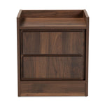 Load image into Gallery viewer, Baxton Studio Hale Modern And Contemporary Walnut Brown Finished Wood 1-Door Nightstand
