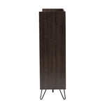 Load image into Gallery viewer, Baxton Studio Baldor Modern And Contemporary Dark Brown Finished Wood 3-Door Shoe Cabinet
