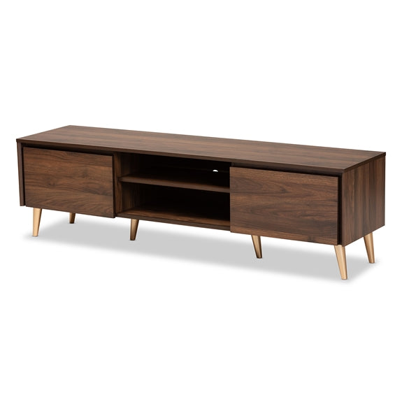 Baxton Studio Landen Mid-Century Modern Finished Wood TV Stand