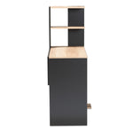 Load image into Gallery viewer, Baxton Studio Callahan Modern And Contemporary Two-Tone Dark Grey And Oak Finished Wood Desk With Shelves
