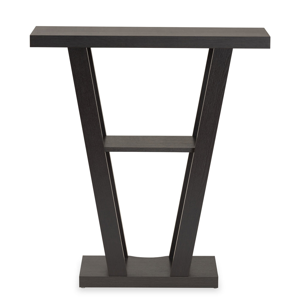 Baxton Studio Boone Modern And Contemporary Espresso Brown Finished Wood Console Table