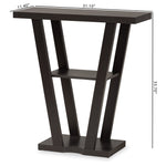 Load image into Gallery viewer, Baxton Studio Boone Modern And Contemporary Espresso Brown Finished Wood Console Table
