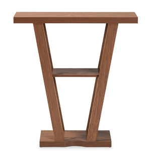 Baxton Studio Boone Modern And Contemporary Walnut Brown Finished Wood Console Table