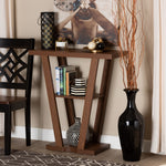 Load image into Gallery viewer, Baxton Studio Boone Modern And Contemporary Walnut Brown Finished Wood Console Table
