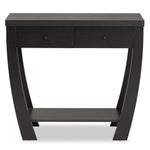 Load image into Gallery viewer, Baxton Studio Capote Modern And Contemporary Espresso Brown Finished Wood 2-Drawer Console Table
