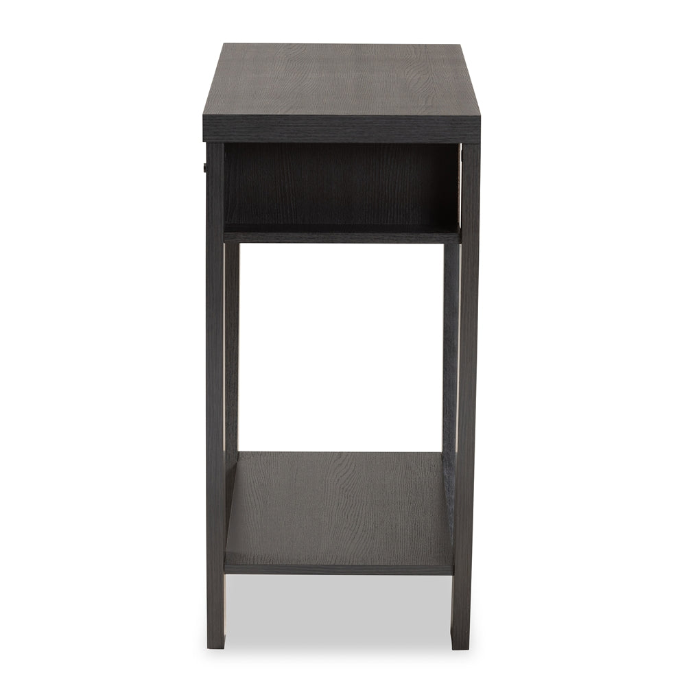 Baxton Studio Capote Modern And Contemporary Espresso Brown Finished Wood 2-Drawer Console Table