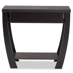 Baxton Studio Capote Modern And Contemporary Espresso Brown Finished Wood 2-Drawer Console Table