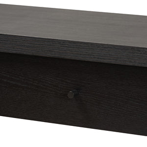 Baxton Studio Capote Modern And Contemporary Espresso Brown Finished Wood 2-Drawer Console Table