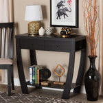 Load image into Gallery viewer, BAXTON STUDIO CAPOTE MODERN AND CONTEMPORARY ESPRESSO BROWN FINISHED WOOD 2-DRAWER CONSOLE TABLE
