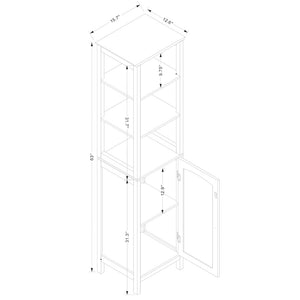 Baxton Studio Beltran Modern And Contemporary White Finished Wood Bathroom Storage Cabinet