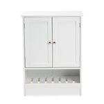 Load image into Gallery viewer, Baxton Studio Jaela Modern And Contemporary White Finished Wood 2-Door Bathroom Storage Cabinet
