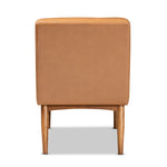 Load image into Gallery viewer, Baxton Studio Daymond Mid-Century Modern Tan Faux Leather Upholstered And Walnut Brown Finished Wood Dining Chair
