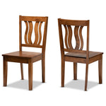 Load image into Gallery viewer, Baxton Studio Fenton Modern And Contemporary Transitional Walnut Brown Finished Wood 2-Piece Dining Chair Set
