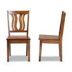 Load image into Gallery viewer, Baxton Studio Fenton Modern And Contemporary Transitional Walnut Brown Finished Wood 2-Piece Dining Chair Set
