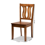 Load image into Gallery viewer, Baxton Studio Fenton Modern And Contemporary Transitional Walnut Brown Finished Wood 2-Piece Dining Chair Set
